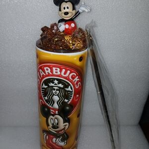 Mickey Mouse 20 oz tumbler with customized topper